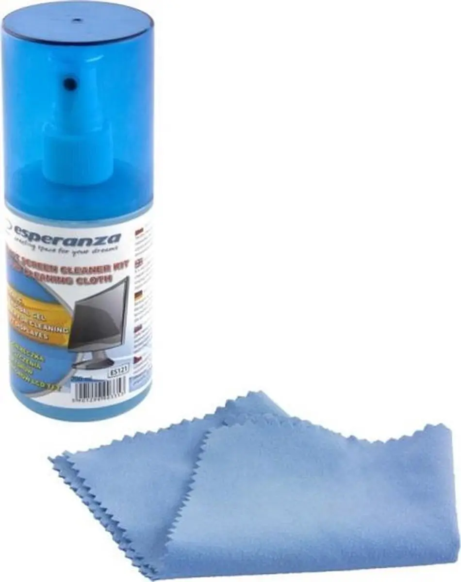 Esperanza ES121 Reinigingsset - 200ml Gel + Microvezeldoek - afbeelding 6 van 6