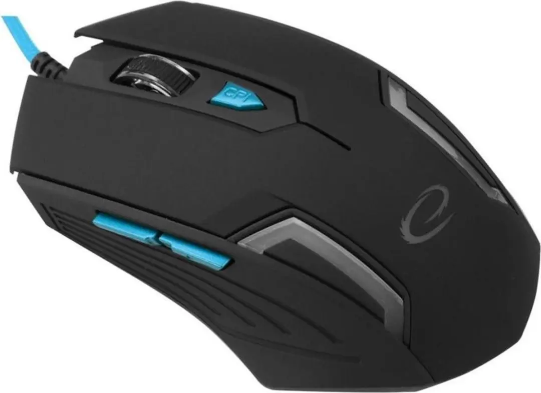 Esperanza Fighter EGM205B Gaming Muis - Zwart/Blauw - afbeelding 2 van 5