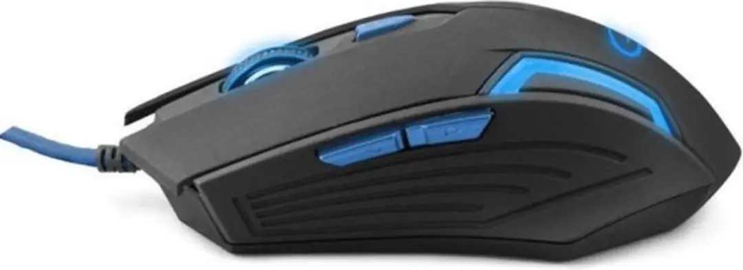 Esperanza Fighter EGM205B Gaming Muis - Zwart/Blauw - afbeelding 4 van 5