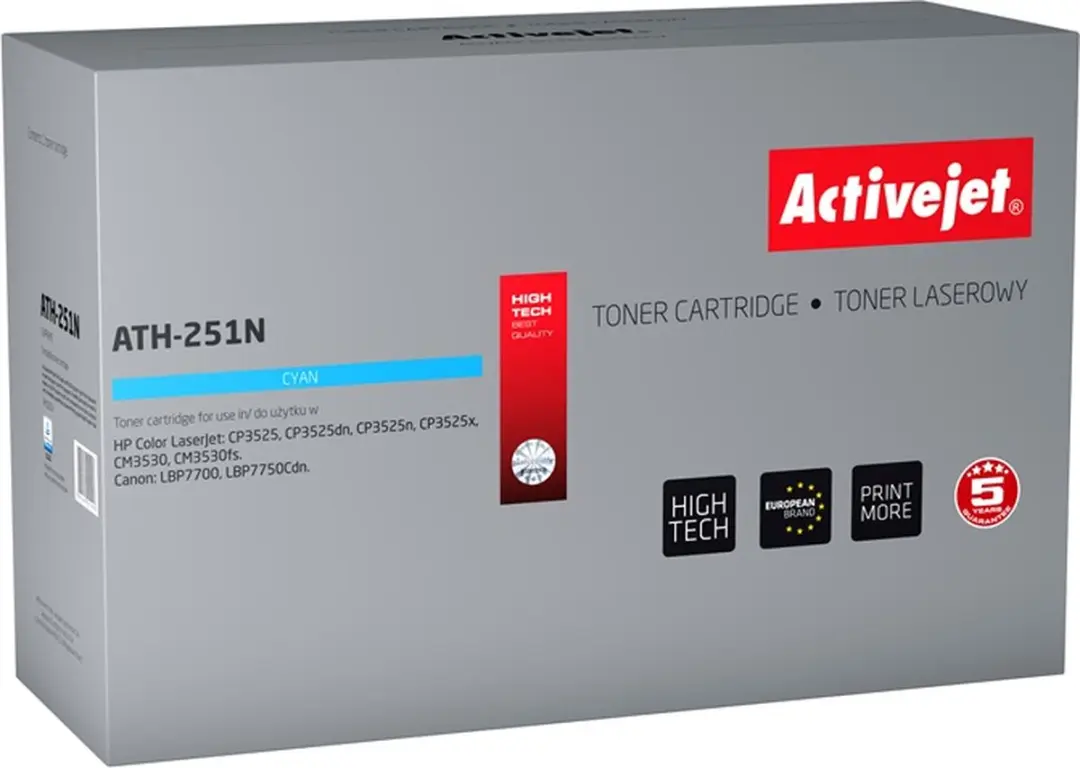 ActiveJet ATH-260NX Toner (vervangt HP CE260X) - Zwart - afbeelding 4 van 5