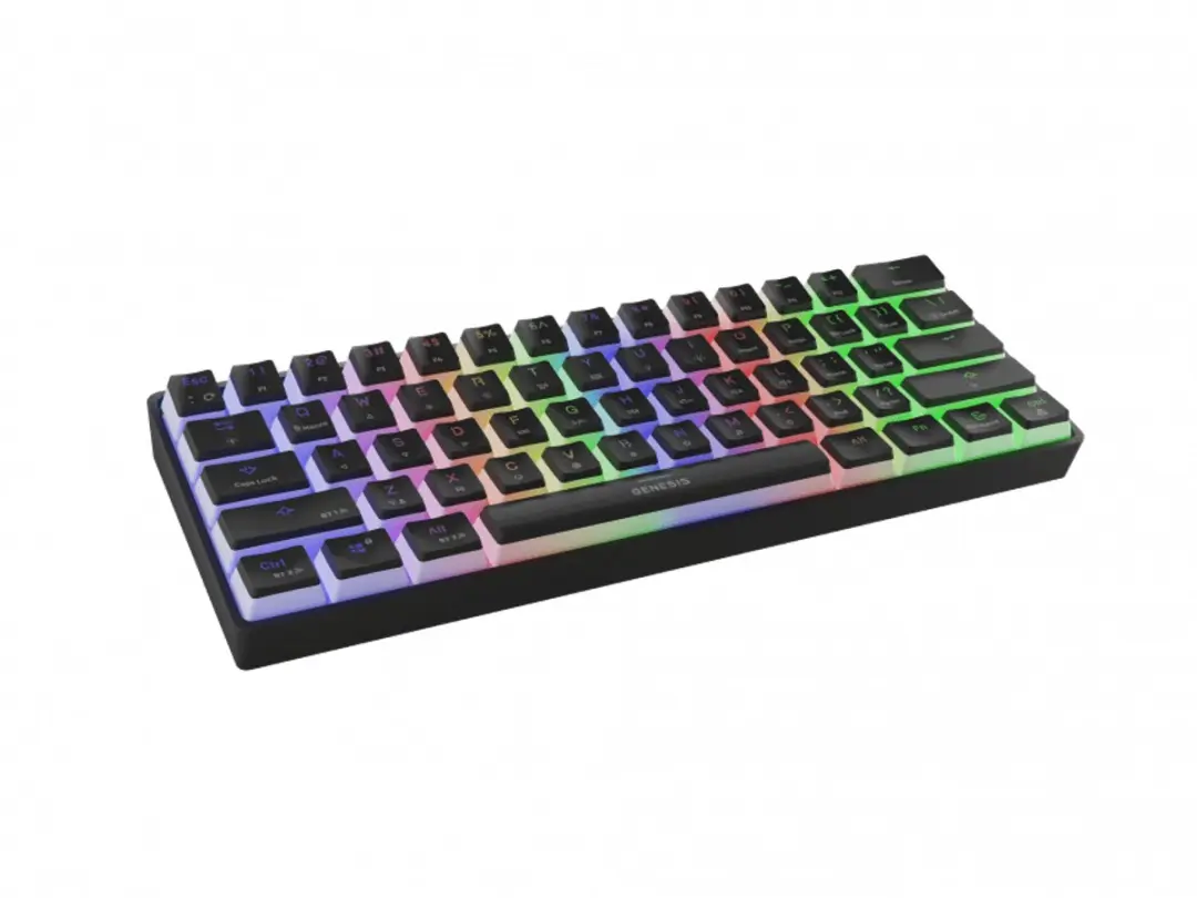 GAMING KEYBOARD GENESIS THOR 660 G2 US BLACK WIRELESS RGB MECHANICAL GATERON RED