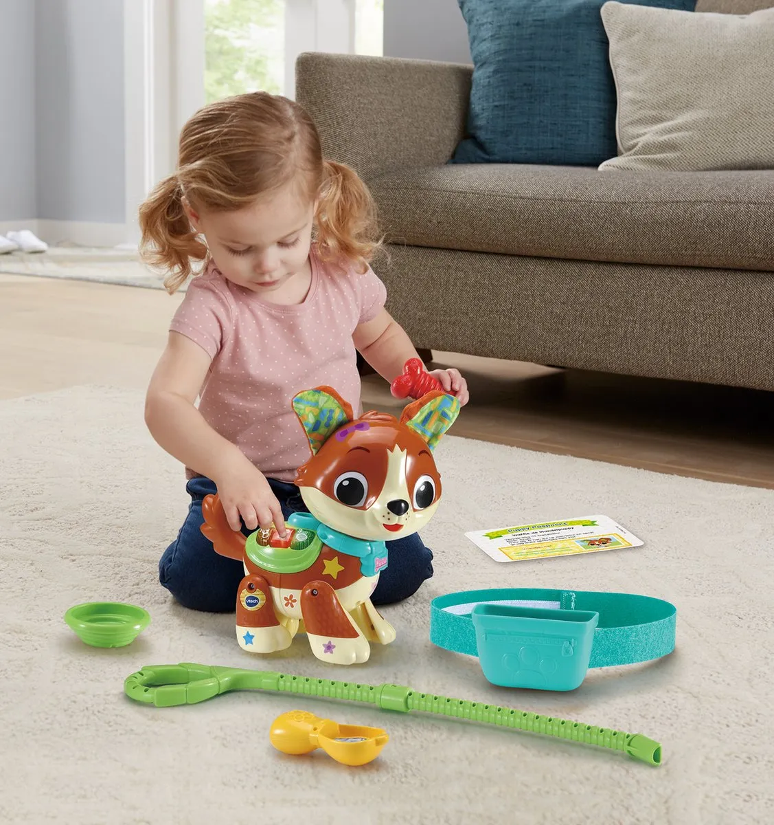 VTech Dierenvriendjes Waffie Wandelpuppy - Educatief Speelgoed 80-552562 - Multi