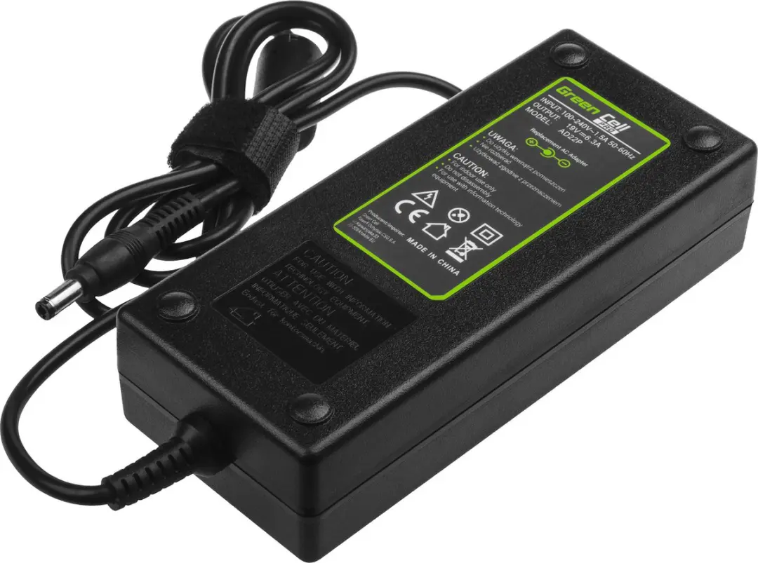 Green Cell AD22P Notebookvoeding - 120W - Zwart - afbeelding 3 van 6