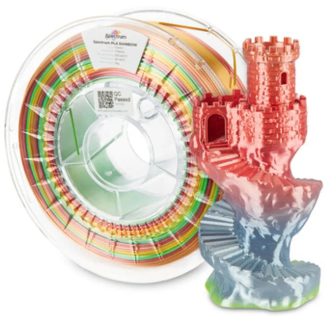 Spectrum PLA Filament Regenboog Fusion 1,75mm 1kg