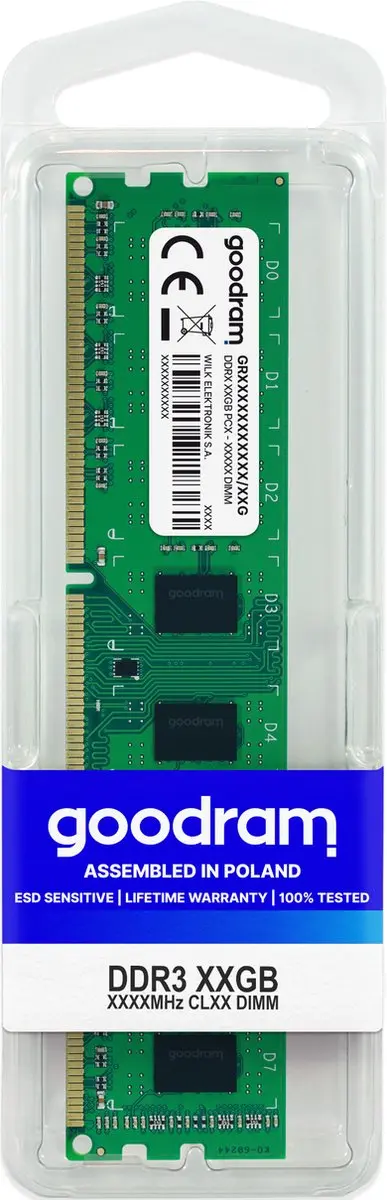 Goodram GR1600D364L11/8G 8GB DDR3 1600MHz (1 x 8 GB)