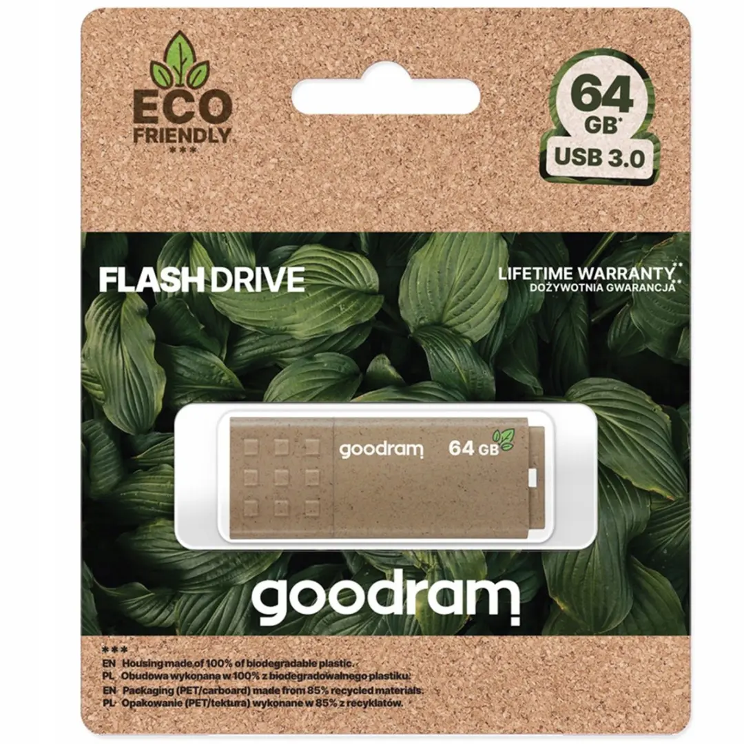 Goodram UME3 USB-stick 64GB - Bruin - afbeelding 3 van 6