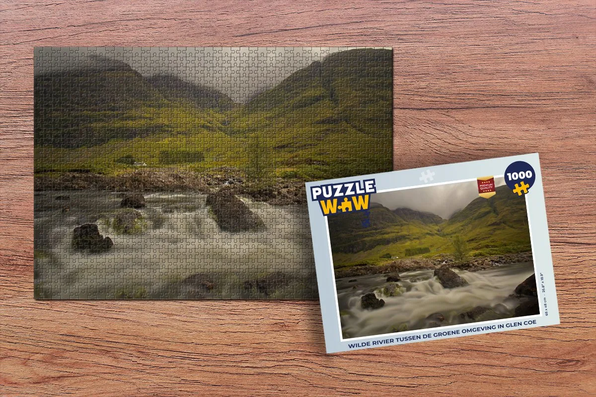 PuzzleWow Legpuzzel Glen Coe 1000 Stuks - Multicolor