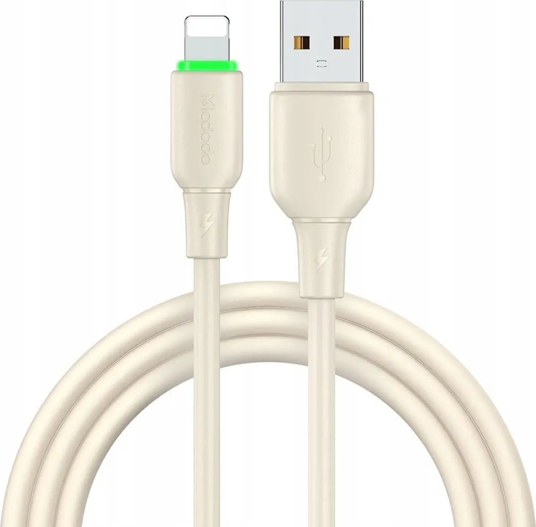 Mcdodo CA-4740 USB naar Lightning Kabel - 1,2m - Beige - afbeelding 6 van 6