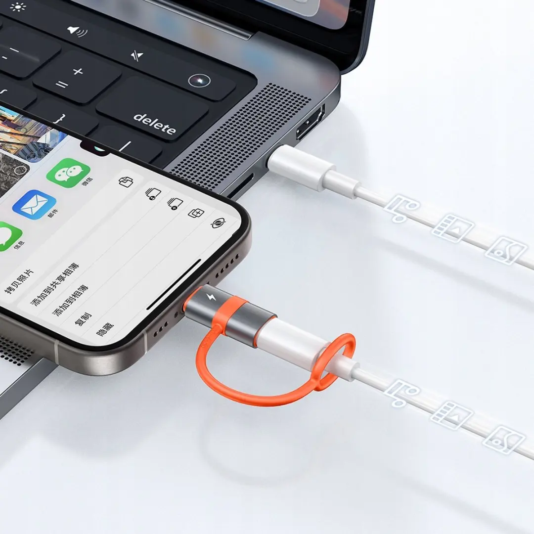 McDodo USB-C naar Lightning Adapter OT-5530 - Oranje - afbeelding 4 van 6