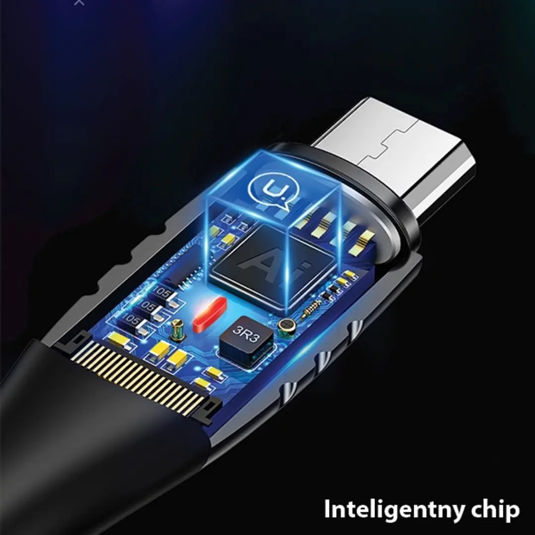 USAMS U-Tone microUSB Kabel SJ346USB01 - 1,2m - Zwart - afbeelding 3 van 6