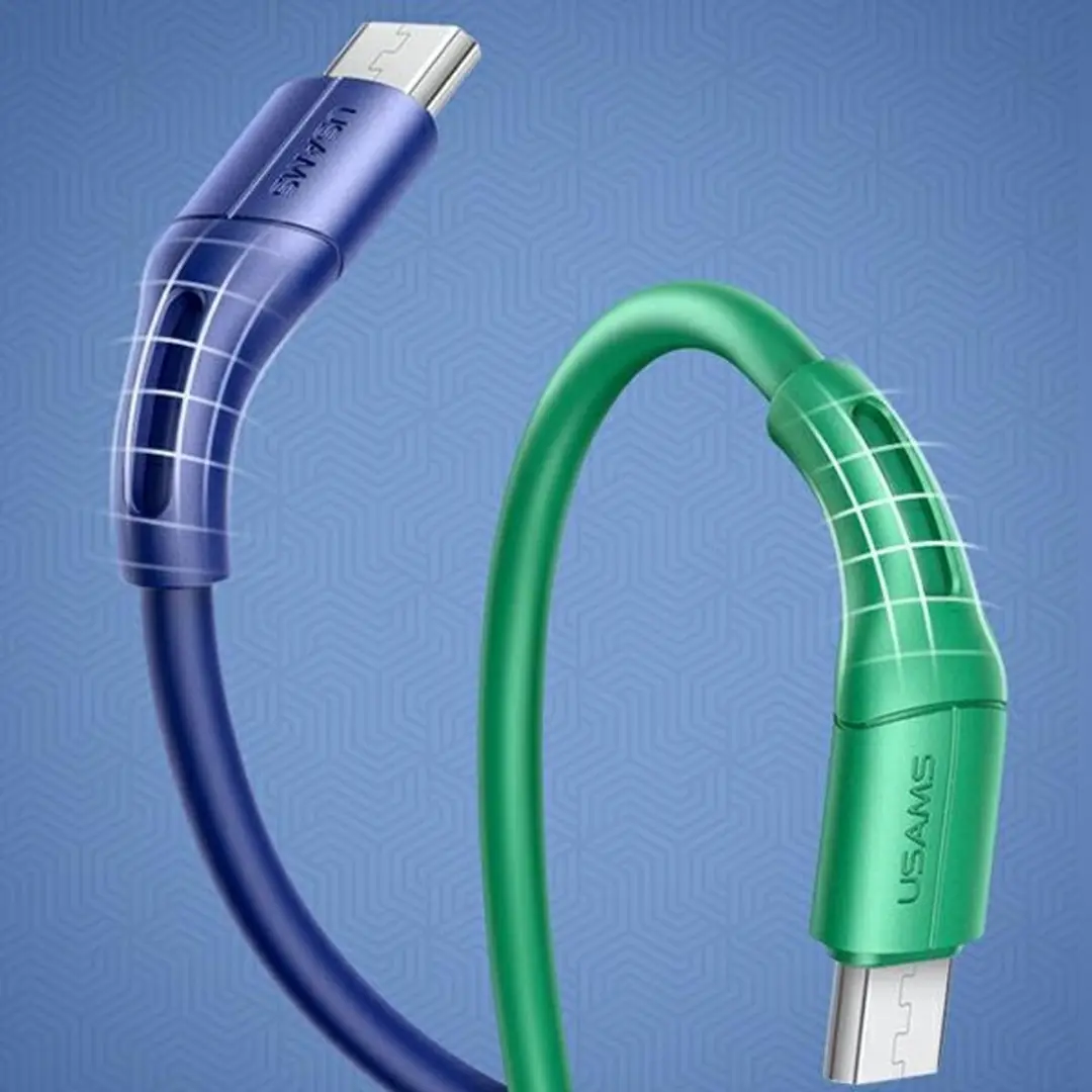 USAMS U68 microUSB Kabel 2A - 1m - Zwart - afbeelding 2 van 6
