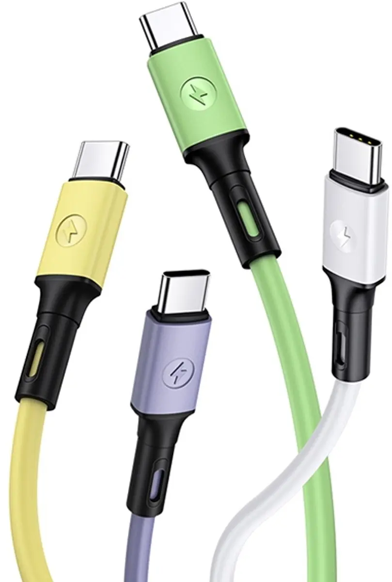 USAMS U52 USB-C Kabel 2A - 1m - Paars - afbeelding 4 van 6