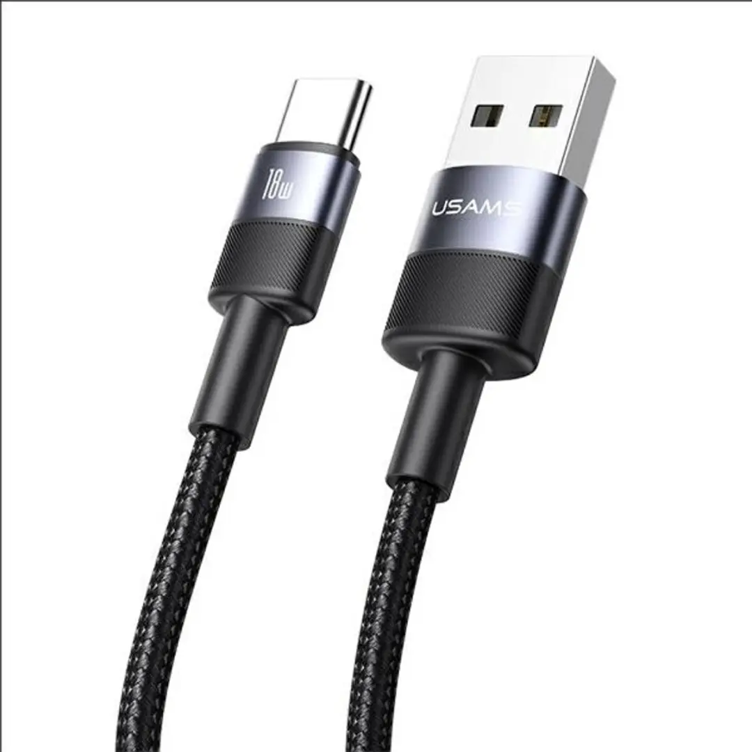 USAMS USB-A naar USB-C 3A kabel 1,2m - afbeelding 3 van 6