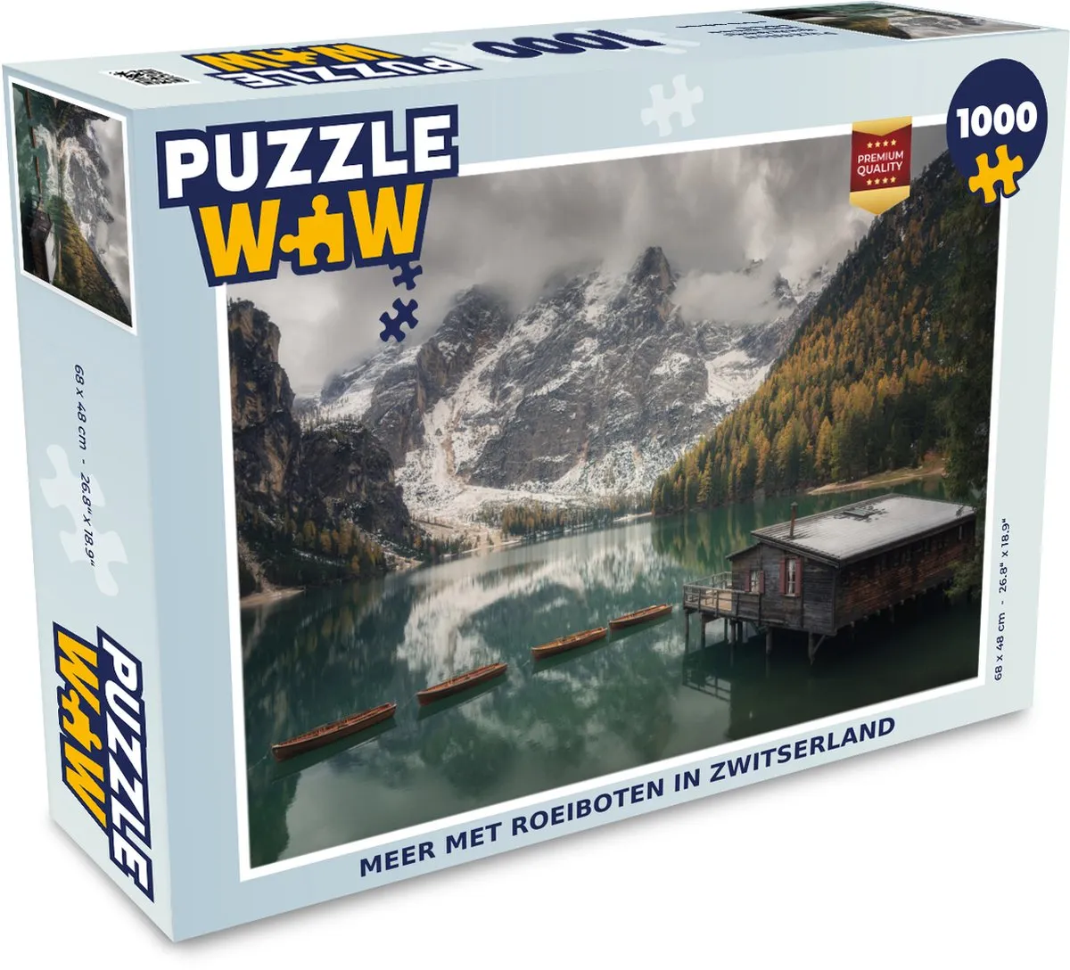 PuzzleWow Zwitserland Roeiboten Legpuzzel 1000 Stuks
