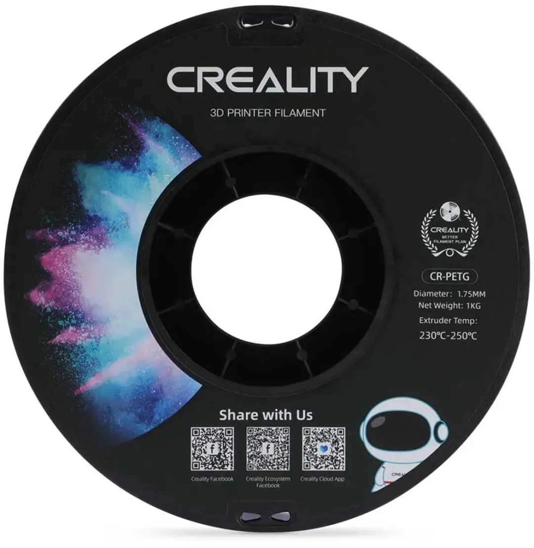 Creality PETG Filament 1,75mm - Transparant 1kg - afbeelding 2 van 6