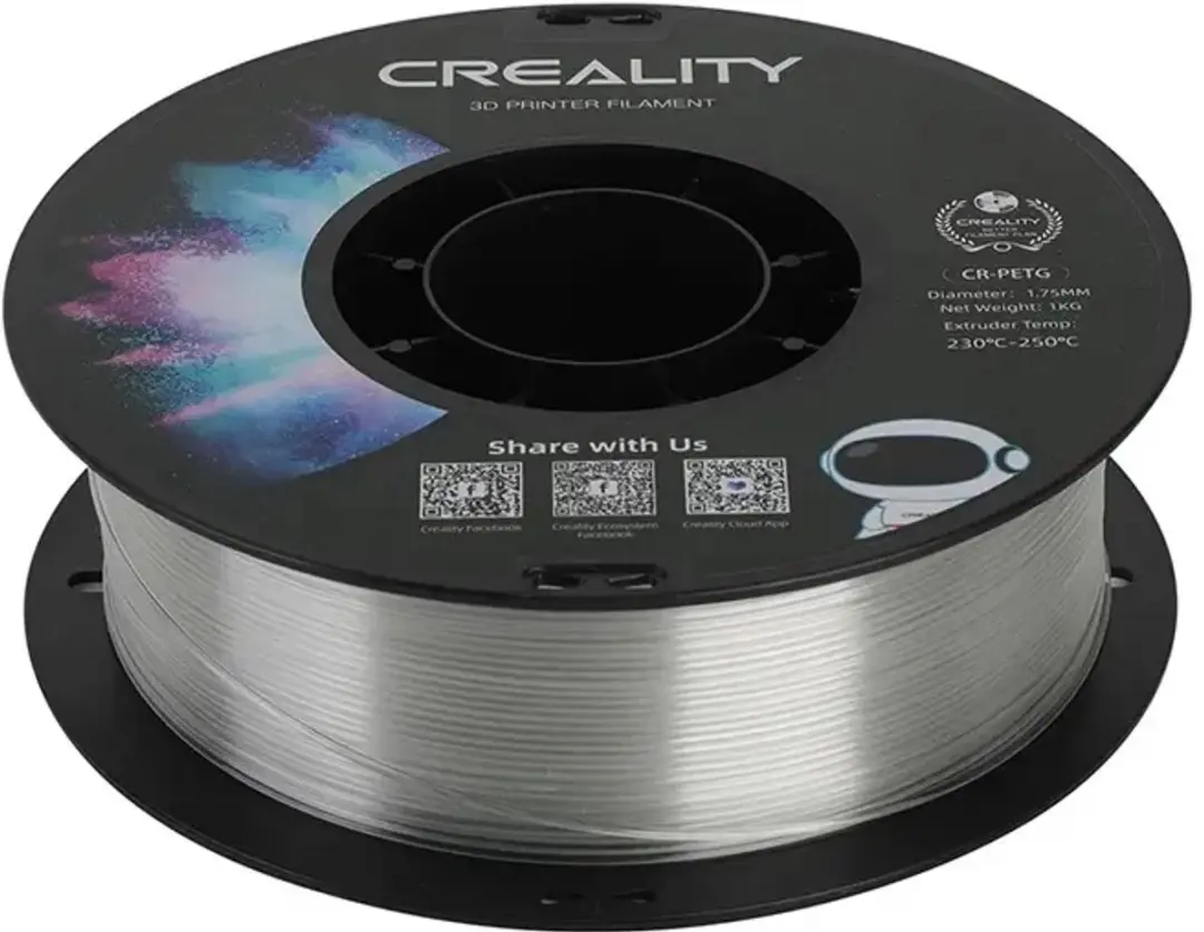 Creality PETG Filament 1,75mm - Transparant 1kg - afbeelding 6 van 6