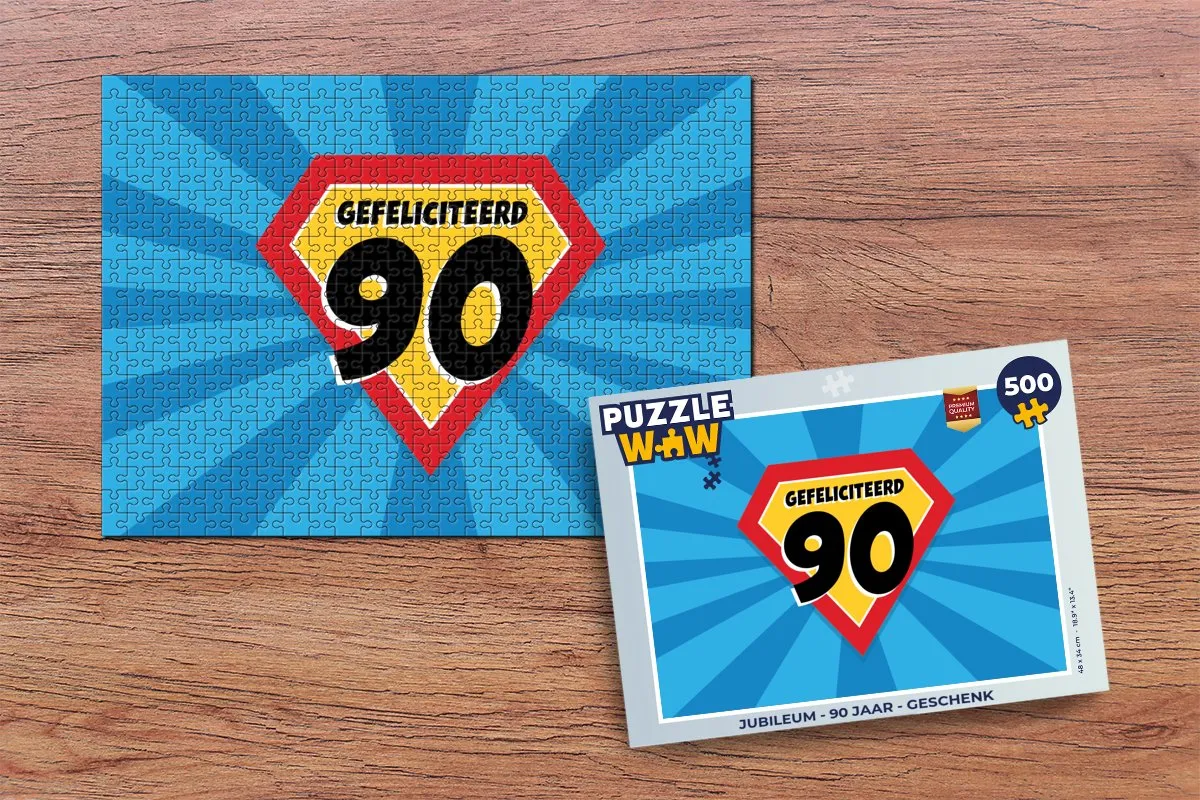 PuzzleWow Jubileum Legpuzzel 500 Stuks - Multicolor