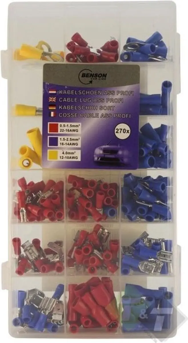kabelschoen assortiment 270 dlg