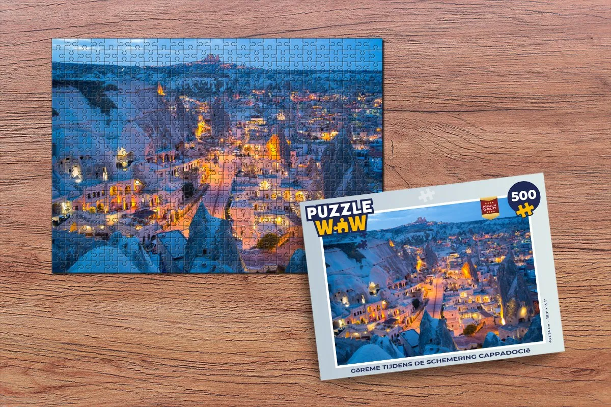 PuzzleWow Legpuzzel Cappadocië Turkije 500 Stuks - Multicolor