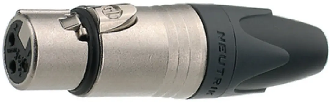 Neutrik NC3FXX XLR-koppeling 3-polig - Zwart - afbeelding 6 van 6