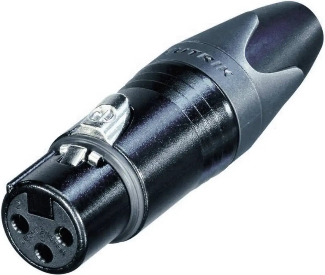 Neutrik XX Serie NC3FXX-B XLR Connector - Zwart - afbeelding 2 van 6