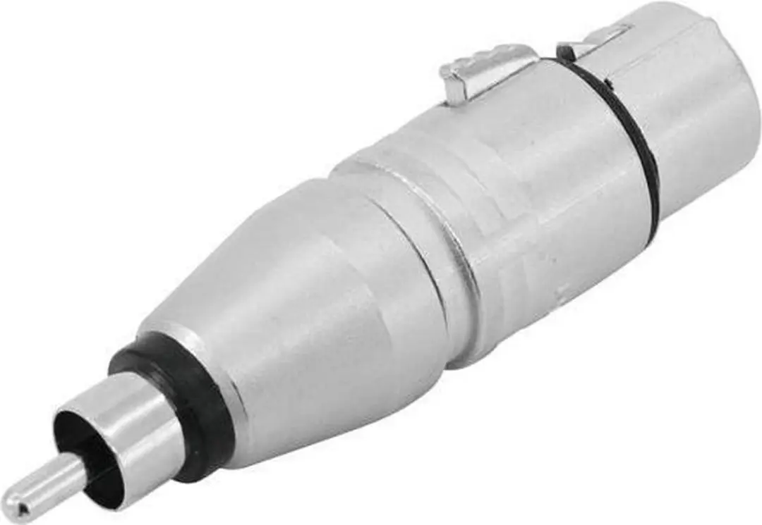 Neutrik NA2FPMM XLR-RCA Adapter - Zilver - afbeelding 4 van 4