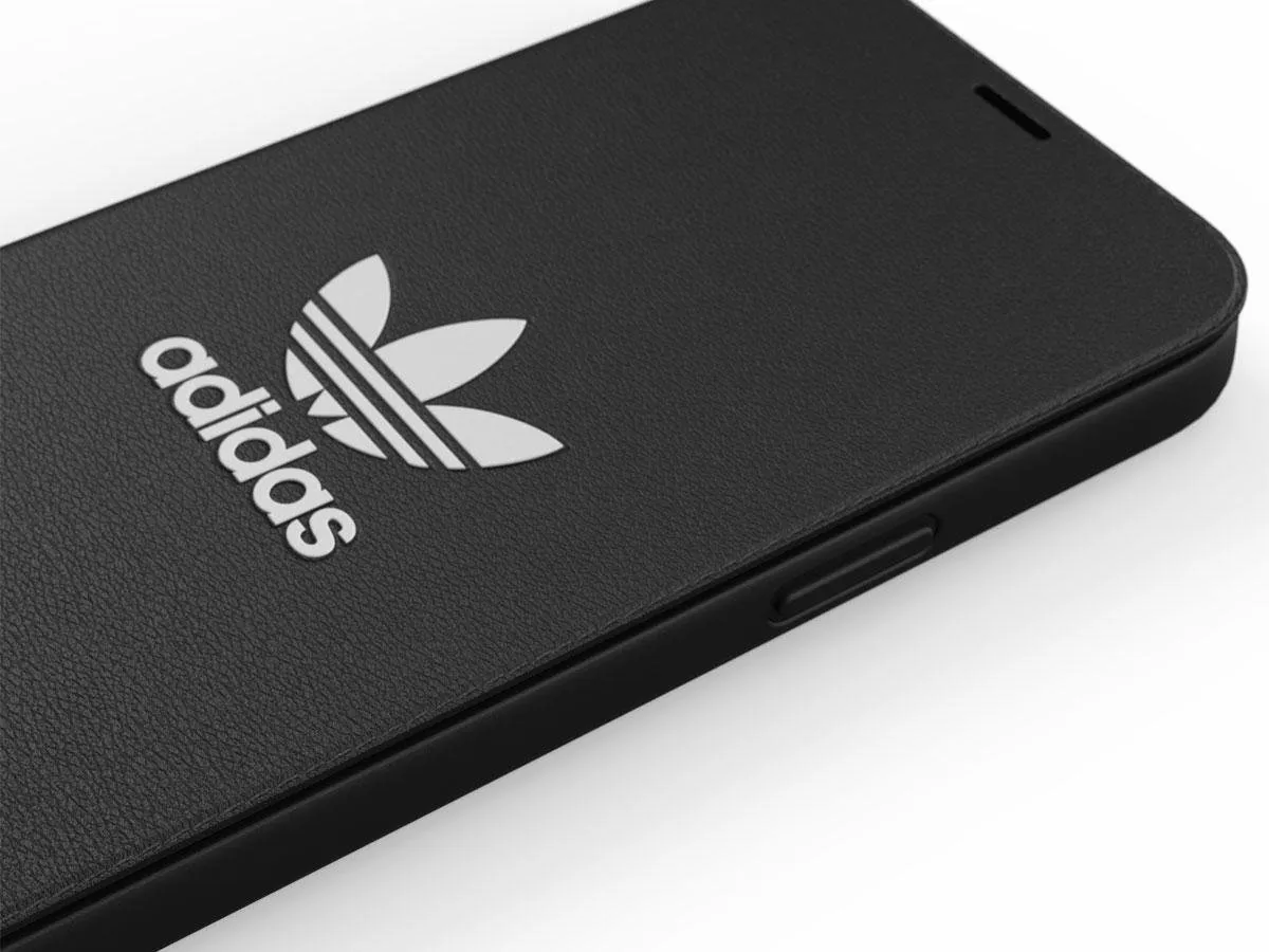 Adidas Booklet Case iPhone 12 Pro Max - Kunstleer - 3 Stuks - Zwart