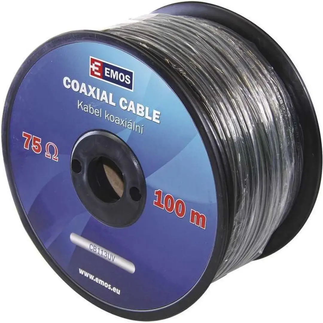 Emos CB113UV Coaxkabel 100m - Zwart - afbeelding 3 van 6