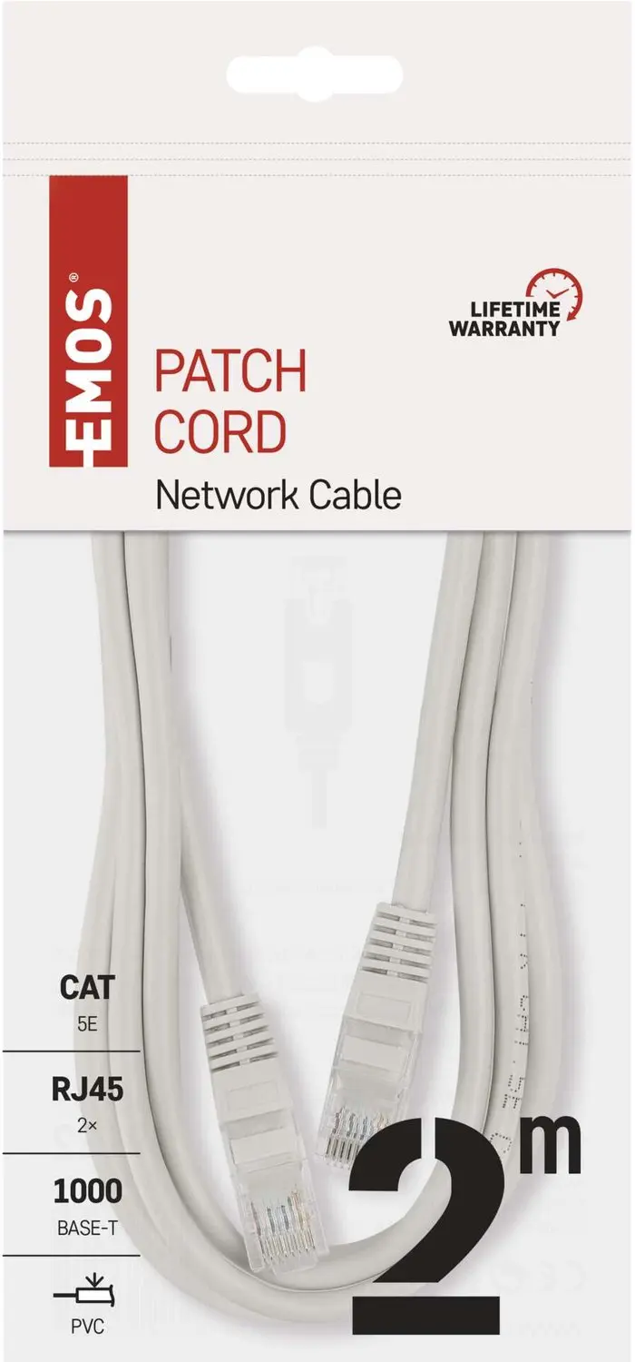 Emos UTP Cat5e Netwerkkabel S9123 - 2m - afbeelding 5 van 5