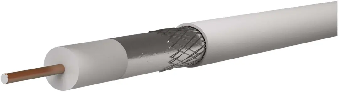 Emos CB130 Coaxkabel S5376 - 20m - Wit - afbeelding 4 van 6