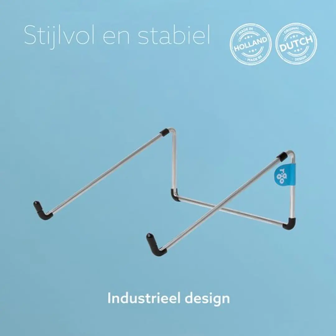 R-Go Tools Steel Basic Laptopstandaard - Zilver - afbeelding 5 van 6