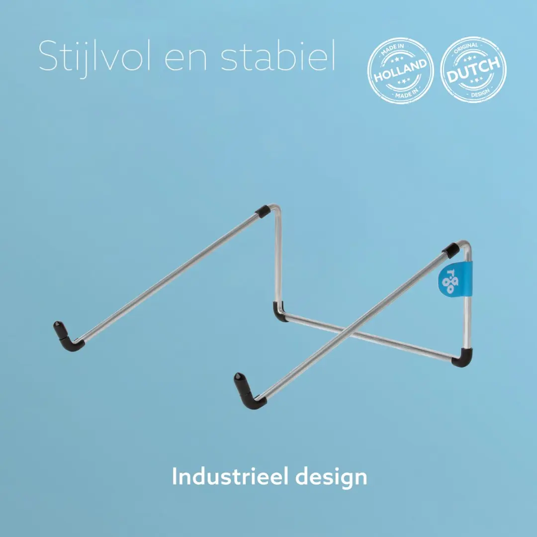 R-Go Tools Steel Basic Laptopstandaard - Zilver - afbeelding 4 van 6