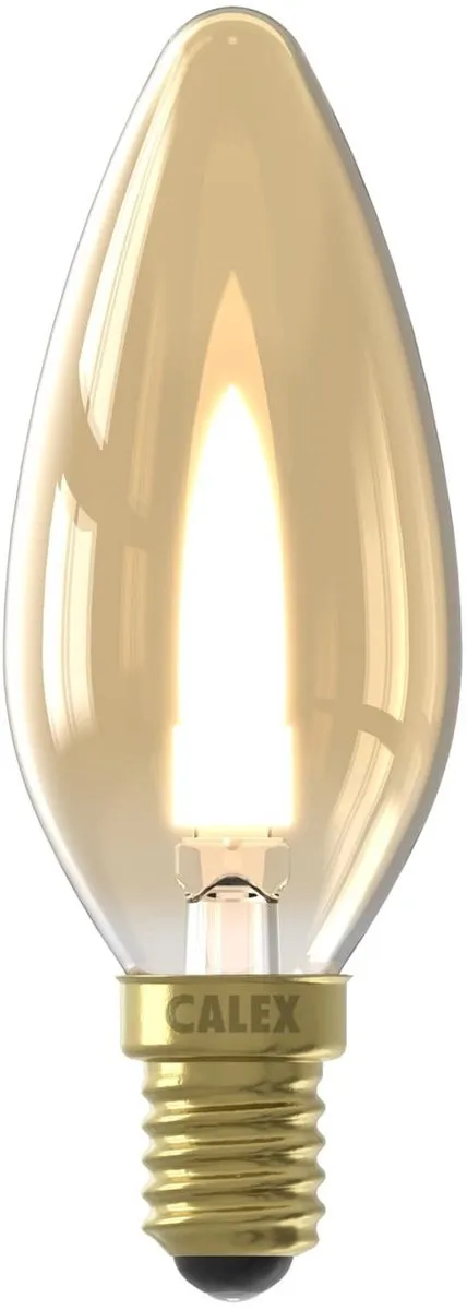 Calex E14 LED Kaarslamp Goud 1W 15lm 1600K