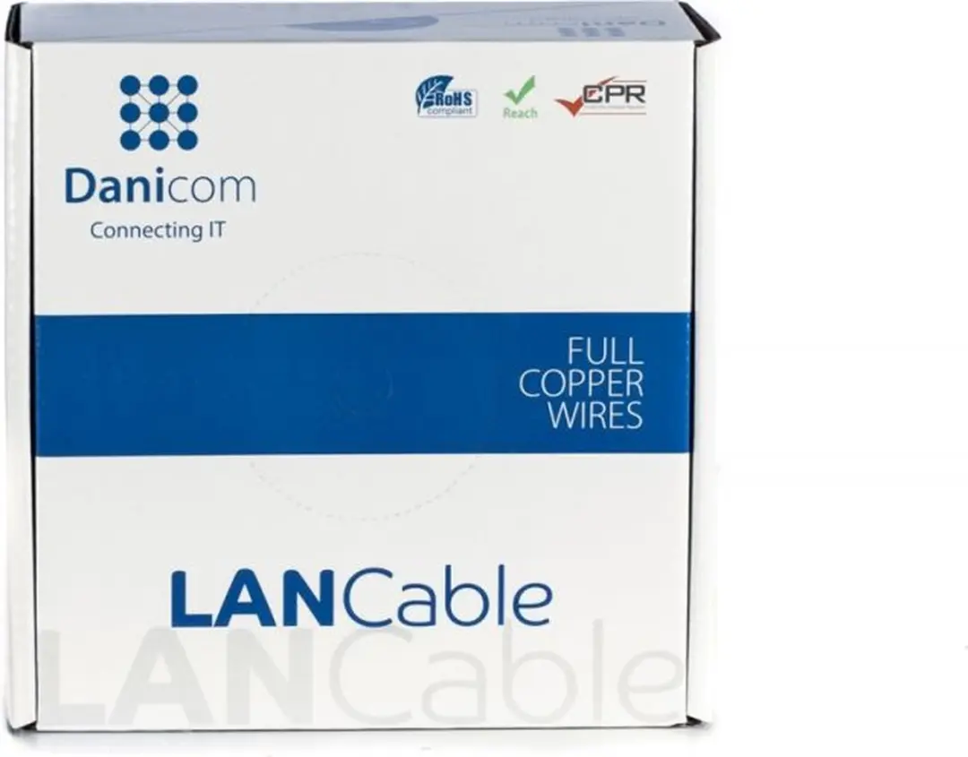 Danicom CAT6 UTP Netwerkkabel DC-UTP6-100-FCA 100m Grijs - afbeelding 4 van 4