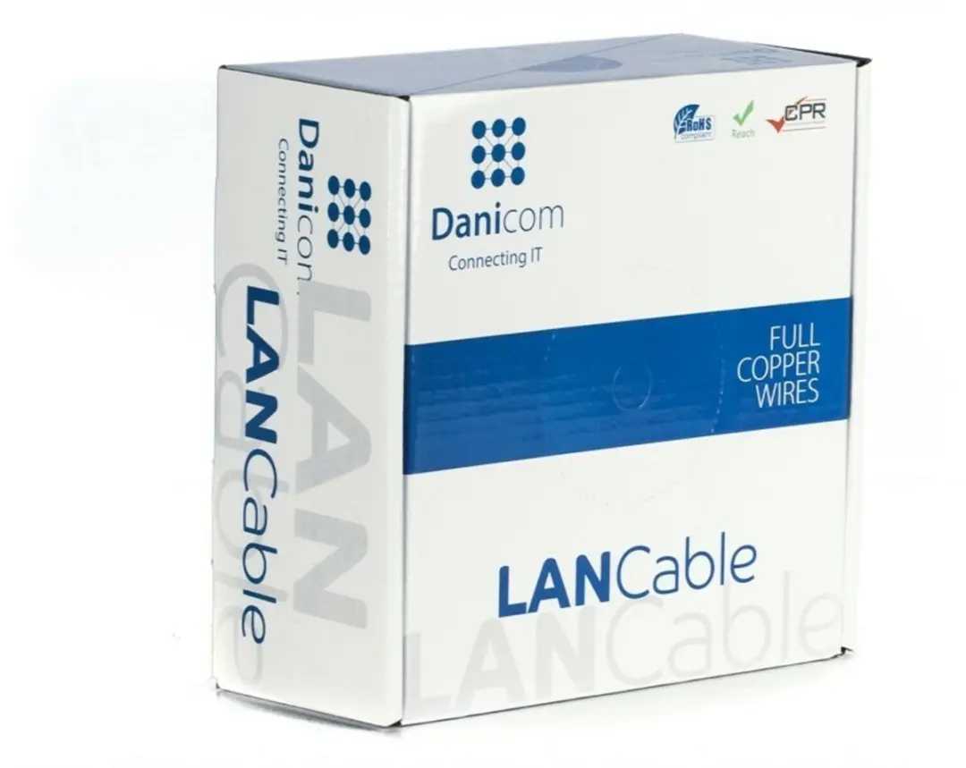 Danicom CAT6 UTP Netwerkkabel DC-UTP6-100-FCA 100m Grijs