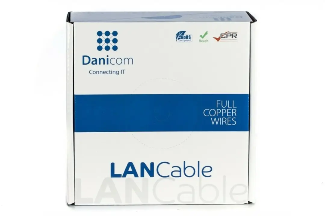 Danicom CAT6 UTP Netwerkkabel DC-UTP6-100-FCA 100m Grijs - afbeelding 2 van 4
