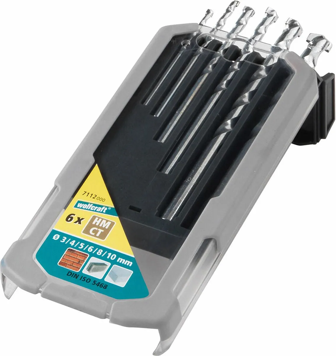 Wolfcraft Steenboorset Hardmetaal Ø3-10mm - 6-delig