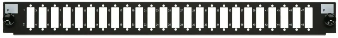 Danicom Front LC/SC 24 poorts zwart quad/duplex geschikt voor universele glasvez