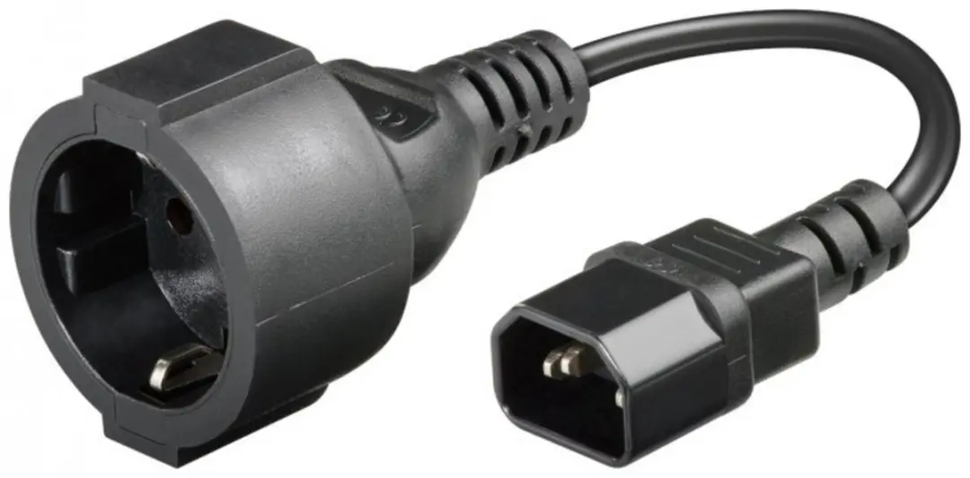Danicom Stroomkabel AC plug naar C14 0,15m