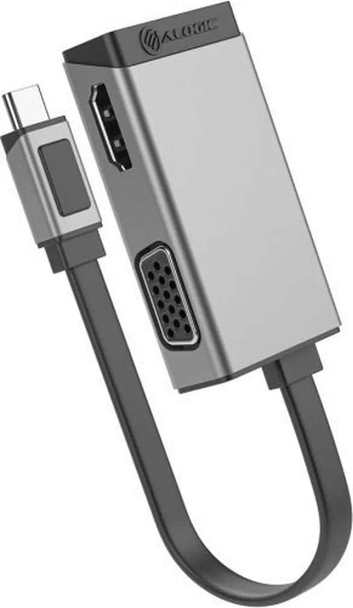 Alogic MagForce Duo Play ULCVGHD-SGR Docking Station - Zilver - afbeelding 6 van 6