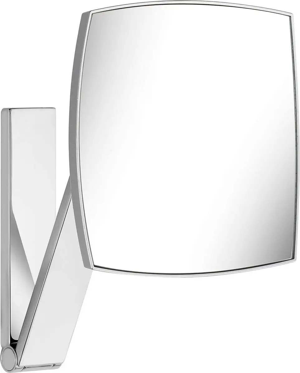KEUCO Wand-Make-Up-Spiegel met zwenkarm en draaischarnier, 5x vergrotend, 20x20c