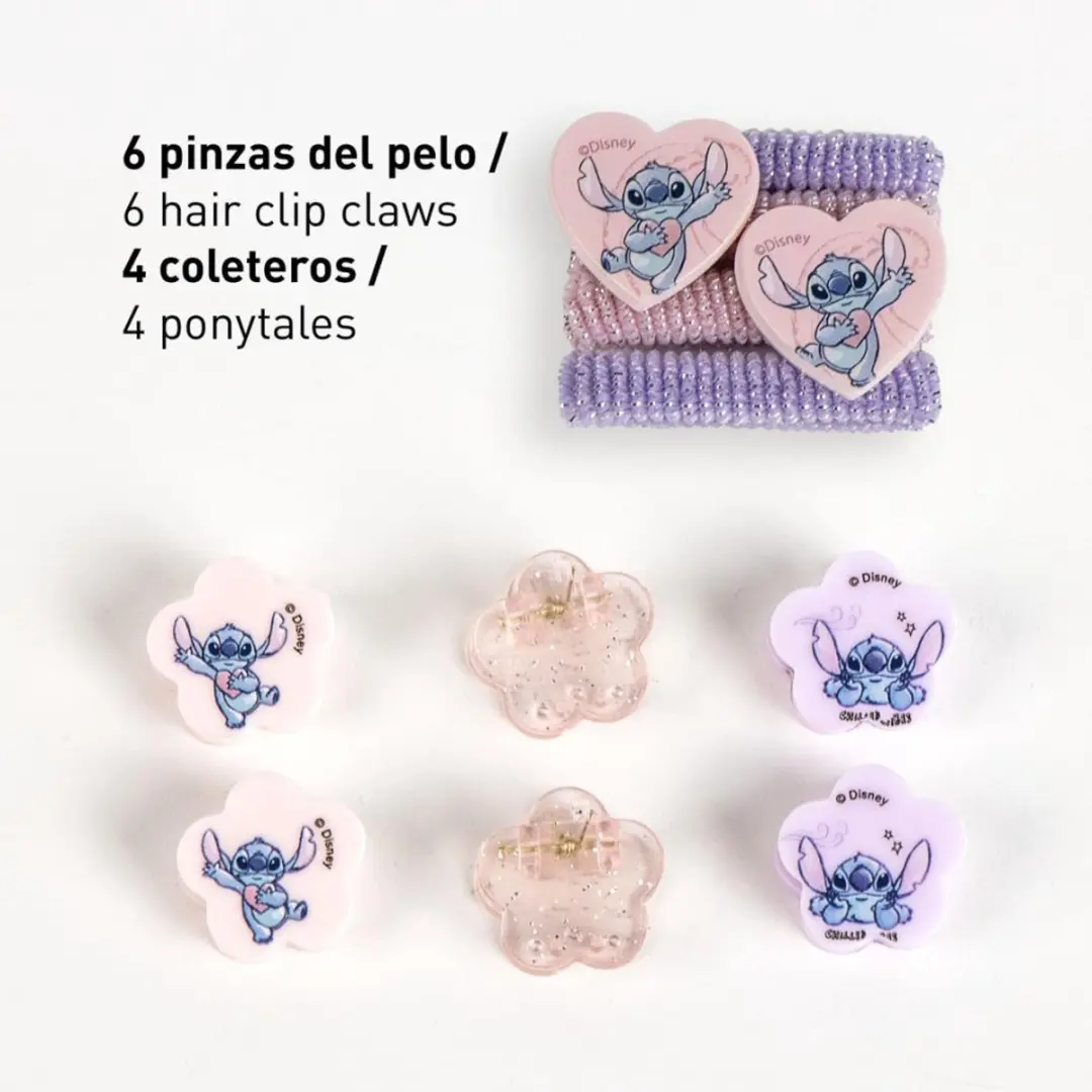 Disney Lilo & Stitch Haarspeld - Stitch - Roze - afbeelding 2 van 3
