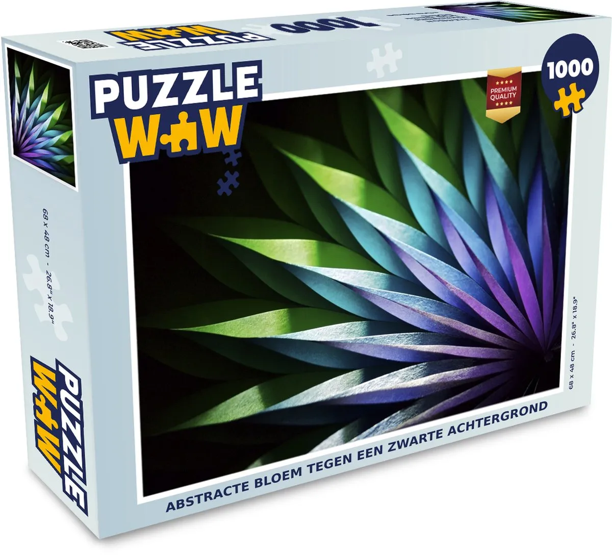 PuzzleWow Bloemen Geometrie Legpuzzel 1000 Stuks