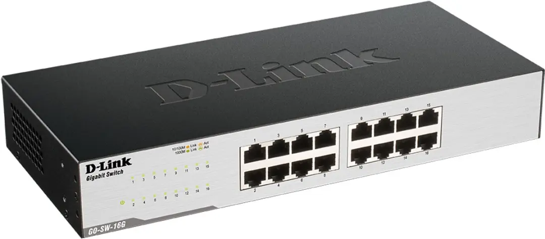 D-Link GO-SW-16G Netwerkswitch - 16 Poorten Gigabit - afbeelding 4 van 5