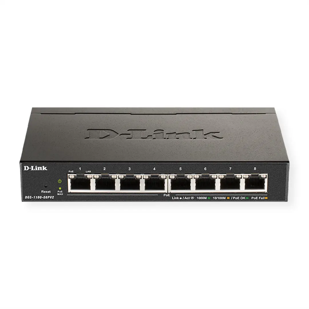 D-Link DGS-1100-08PV2 Netwerk-switch