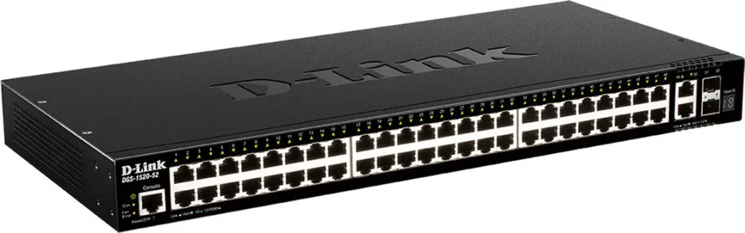 D-Link DGS-1520-52 Managed L3 Netwerk-switch - Zwart - afbeelding 4 van 4