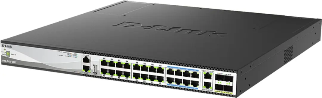 D-Link DMS-3130-30PS Managed Netwerkswitch - Zwart - afbeelding 2 van 4