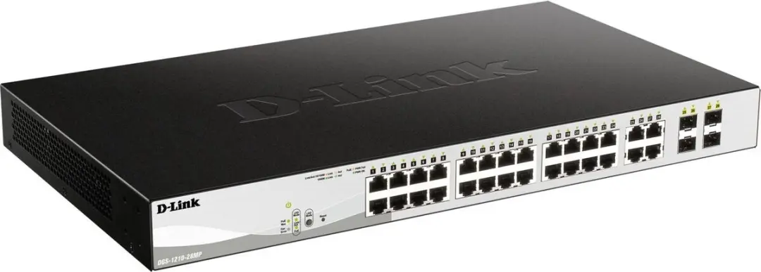 D-Link DGS-1210-28MP/E Switch - 24 PoE-poorten - Zwart/Grijs - afbeelding 4 van 4