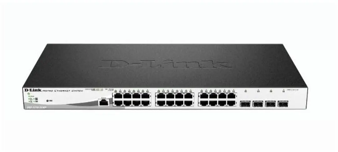 D-Link DGS-1210-28MP/E Switch - 24 PoE-poorten - Zwart/Grijs - afbeelding 3 van 4