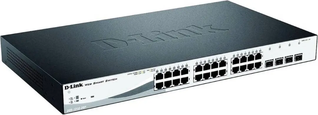 D-Link DGS-1210-28P/E Smart Switch - 24 PoE - Zwart - afbeelding 4 van 6